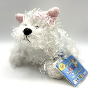 Ganz Lil’ Kinz White Terrier HS106 NWT Plush Animal W/ Unused Sealed Code RETIRE